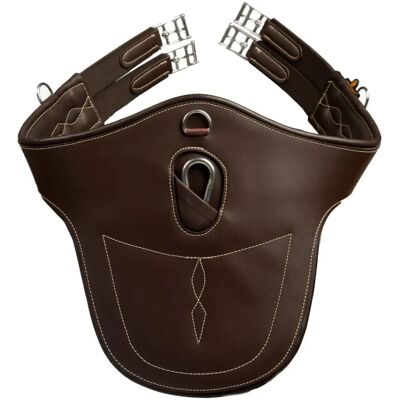 Kentucky Horsewear Stollengurt - Anatomisch 120cm Braun - Sattelgurt mit Stollenschutz Kentucky Horsewear Stollengurt - Anatomisch 120cm Braun - Sattelgurt mit Stollenschutz