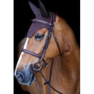 Kentucky Horsewear Wellington Soundless Capuchon Anti-Mouches - Protection, Oreilles Insonorisées, Fait Main, Cou Allongé - Publicité Kentucky Horsewear Wellington Soundless Capuchon Anti-Mouches - Protection, Oreilles Insonorisées, Fait Main, Cou Allongé - Publicité