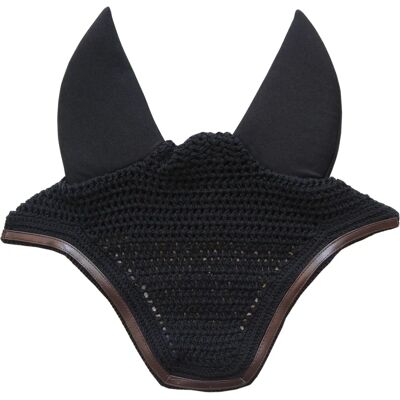 Kentucky Wellington Leder Lautlos - Fliegenhaube - Schwarz Kentucky Wellington Leder Lautlos - Fliegenhaube - Schwarz