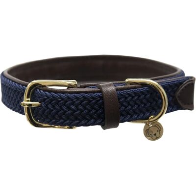 Collier pour chien en nylon tressé Navy Kentucky Dogwear - Grand - Publicité Collier pour chien en nylon tressé Navy Kentucky Dogwear - Grand - Publicité