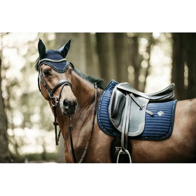Kentucky Horsewear Marine Dressur-Schabracke Pearls - Elegant, atmungsaktiv, mit Perlenbiese Kentucky Horsewear Marine Dressur-Schabracke Pearls - Elegant, atmungsaktiv, mit Perlenbiese
