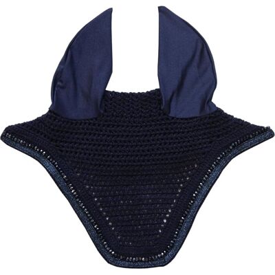 Kentucky Horsewear Masque Anti-Insectes Bleu Foncé avec Paillettes - Masque pour Cheval - Publicité Kentucky Horsewear Masque Anti-Insectes Bleu Foncé avec Paillettes - Masque pour Cheval - Publicité