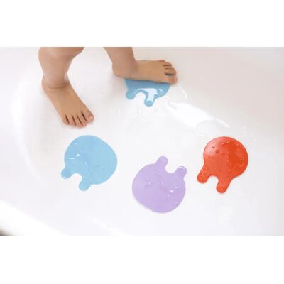 Tapis de bain Méduse Quut - Vinyle antidérapant - À partir de 12 mois - Publicité Tapis de bain Méduse Quut - Vinyle antidérapant - À partir de 12 mois - Publicité