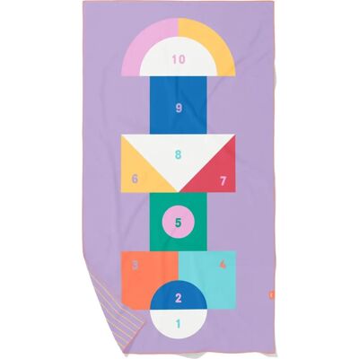 Quut Hopscotch Doppeltes Mikrofaser-Strandtuch - 180x100cm Quut Hopscotch Doppeltes Mikrofaser-Strandtuch - 180x100cm