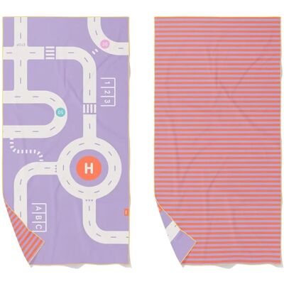 Serviette de plage et de jeu Quut Lavande 2 en 1 - Publicité Serviette de plage et de jeu Quut Lavande 2 en 1 - Publicité
