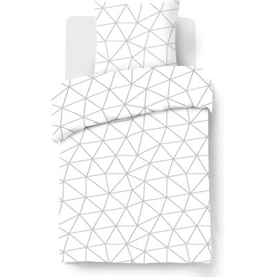 Les Tendances Ensemble Housse de Couette Hugo Blanco - Blanc Les Tendances Ensemble Housse de Couette Hugo Blanco - Blanc