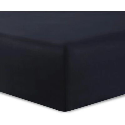 Lençol ajustável preto Vision - 180x200cm - 100% algodão Lençol ajustável preto Vision - 180x200cm - 100% algodão