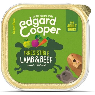 Nourriture humide pour chiens agneau et bœuf Edgard Cooper 300g - Publicité Nourriture humide pour chiens agneau et bœuf Edgard Cooper 300g - Publicité