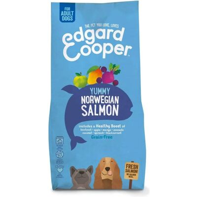 Crocchette per cani adulti con salmone norvegese Edgard e Cooper - 700g Crocchette per cani adulti con salmone norvegese Edgard e Cooper - 700g