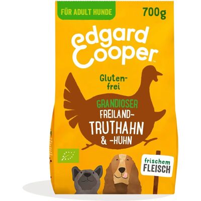 Alimento orgánico para perros adultos con pavo y pollo Edgard & Cooper - 700g Alimento orgánico para perros adultos con pavo y pollo Edgard & Cooper - 700g