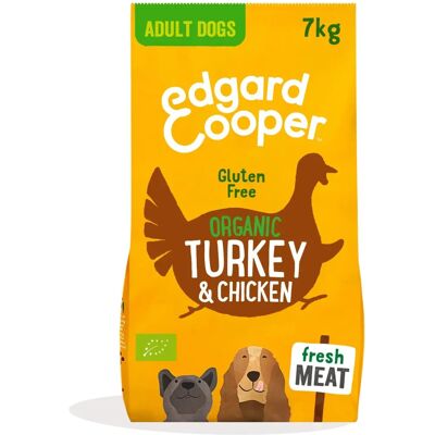 Edgard & Cooper Bio Truthahn und Huhn Trockenfutter für Hunde - 7kg Edgard & Cooper Bio Truthahn und Huhn Trockenfutter für Hunde - 7kg