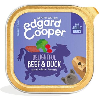 Cibo umido per cani Edgard & Cooper Manzo e Anatra - 150g Cibo umido per cani Edgard & Cooper Manzo e Anatra - 150g