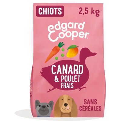 Edgard & Cooper Getreidefreie Welpenfutter - 2,5 kg + 600 g Ente & Hühnchen Edgard & Cooper Getreidefreie Welpenfutter - 2,5 kg + 600 g Ente & Hühnchen