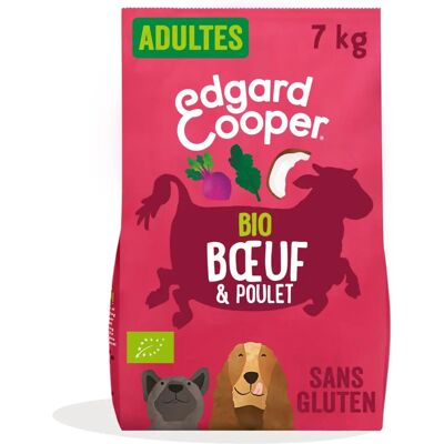 Edgard & Cooper - Croquettes Bio au Bœuf et Poulet pour Chien - 7kg Edgard & Cooper - Croquettes Bio au Bœuf et Poulet pour Chien - 7kg