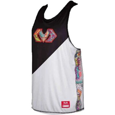 MC DAVID Slam Dunk Weiß Männer Tanktop - Fitness & Street Sports MC DAVID Slam Dunk Weiß Männer Tanktop - Fitness & Street Sports
