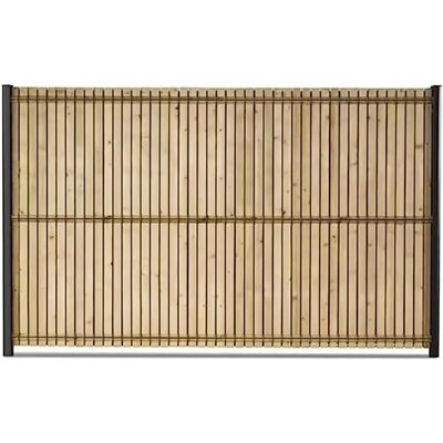 Kit de clôture de jardin en bois traité Gardenode - Kit de protection visuelle - Publicité Kit de clôture de jardin en bois traité Gardenode - Kit de protection visuelle - Publicité