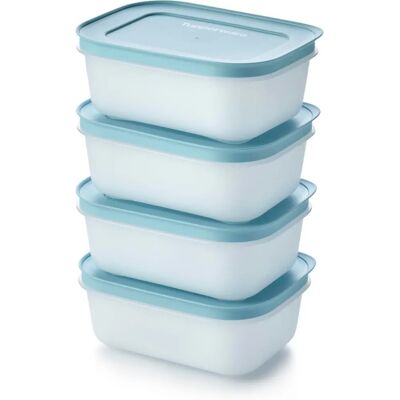 Tupperware Gefrierschrank-Set - 4 Behälter 450ml - Lebensmittelaufbewahrung Tupperware Gefrierschrank-Set - 4 Behälter 450ml - Lebensmittelaufbewahrung