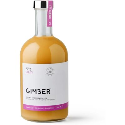 Gimber Organic So1 Sweet Lily Tropical Ginger Alkoholfreies Getränk - 700 ml - Publicité Gimber Organic So1 Sweet Lily Tropical Ginger Alkoholfreies Getränk - 700 ml - Publicité