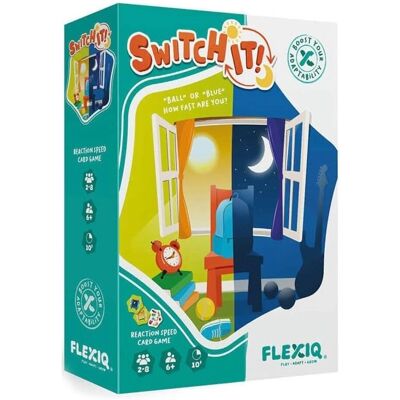 FlexiQ Switch It! Brettspiel - Reaktionsspiel für Familien FlexiQ Switch It! Brettspiel - Reaktionsspiel für Familien