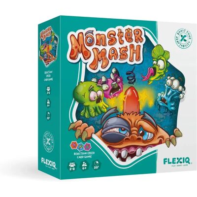 FlexiQ Gioco da Tavolo con Dadi & Carte - Mostri - Divertimento in Famiglia FlexiQ Gioco da Tavolo con Dadi & Carte - Mostri - Divertimento in Famiglia