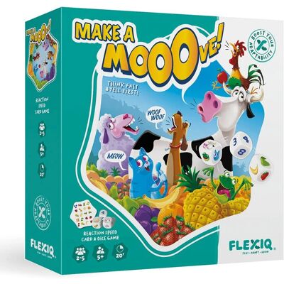 FlexiQ Make A Mooove - Jeu de Plateau FlexiQ Make A Mooove - Jeu de Plateau