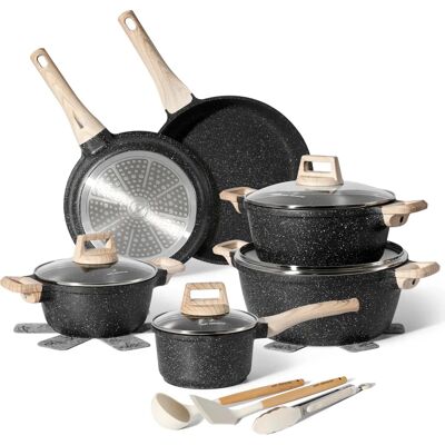 Just Perfecto Granit Töpfe und Pfannen Set - Küchenutensilien Just Perfecto Granit Töpfe und Pfannen Set - Küchenutensilien