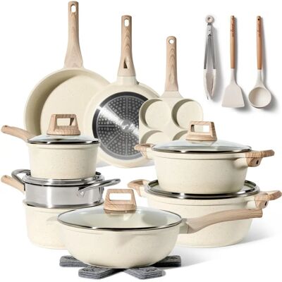 Just Perfecto 21-teiliges Antihaft-Granite Kochgeschirr-Set - Kochgeschirr-Set Just Perfecto 21-teiliges Antihaft-Granite Kochgeschirr-Set - Kochgeschirr-Set
