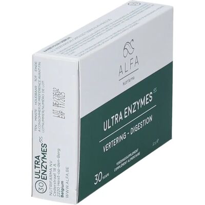 Alfa Ultra Enzymes Capsule - Spijsvertering ondersteuning - 30 capsules Alfa Ultra Enzymes Capsule - Spijsvertering ondersteuning - 30 capsules