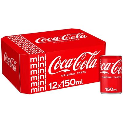 Coca-Cola - Original Taste Cans 12x150ml - Soft Drink Coca-Cola - Original Taste Cans 12x150ml - Soft Drink