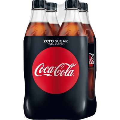 Coca Cola Zéro Sucre Pack 4 Bouteilles 50cl - Boisson - Publicité Coca Cola Zéro Sucre Pack 4 Bouteilles 50cl - Boisson - Publicité