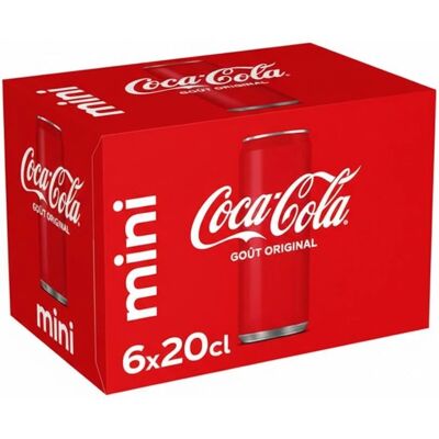 Coca-Cola - Original Mini - 20 cl - Pack de 6 - Soda - Publicité Coca-Cola - Original Mini - 20 cl - Pack de 6 - Soda - Publicité
