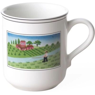 Mug à Café Design Naif Fischer - 300ml Porcelaine Premium Mug à Café Design Naif Fischer - 300ml Porcelaine Premium