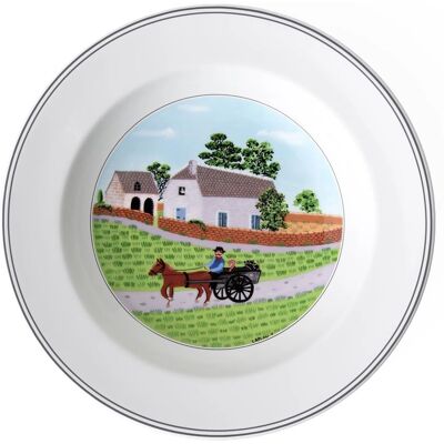 Villeroy & Boch Design Naif Prato de sopa - Porcelana de alta qualidade Villeroy & Boch Design Naif Prato de sopa - Porcelana de alta qualidade