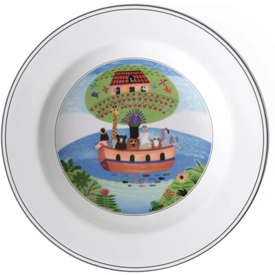 Assiette à soupe design Arche Noah de Villeroy & Boch - 21cm Porcelaine premium Assiette à soupe design Arche Noah de Villeroy & Boch - 21cm Porcelaine premium