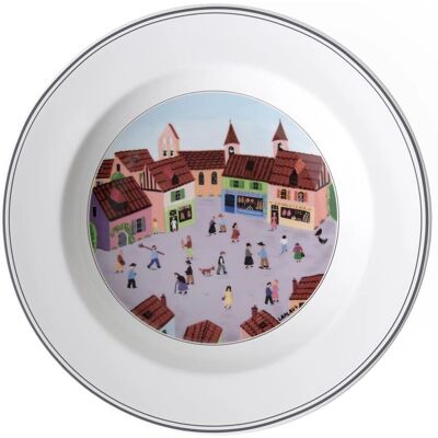 Villeroy & Boch Design Naif Assiette à Soupe - Village - 21cm Villeroy & Boch Design Naif Assiette à Soupe - Village - 21cm