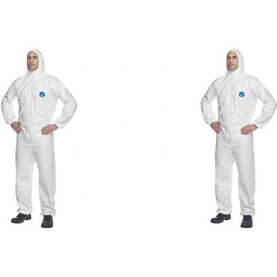 DuPont Tyvek 200 EasySafe Schutzanzug - Kategorie III, Modell CHF5, Weiß, Größe L DuPont Tyvek 200 EasySafe Schutzanzug - Kategorie III, Modell CHF5, Weiß, Größe L
