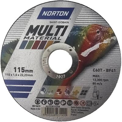 Disco da taglio Norton Multi Material 115x1.0mm - Disco da taglio Disco da taglio Norton Multi Material 115x1.0mm - Disco da taglio