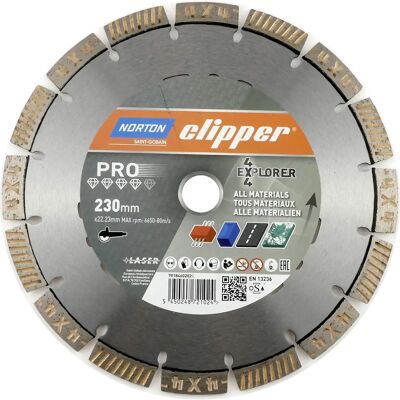 Saint-Gobain-Abrasives GmbH Diamant-Schneidscheibe - Explorer d.230mm - 22-23 mm Bohrung Saint-Gobain-Abrasives GmbH Diamant-Schneidscheibe - Explorer d.230mm - 22-23 mm Bohrung