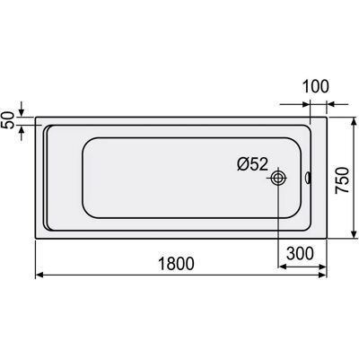 DUSCHOLUX Prime-Line 261 Badewanne - Acryl, ca. 190 L DUSCHOLUX Prime-Line 261 Badewanne - Acryl, ca. 190 L