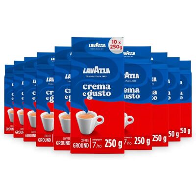 Lavazza - Crema e Gusto - 250g - 10 packs - Ground coffee Lavazza - Crema e Gusto - 250g - 10 packs - Ground coffee