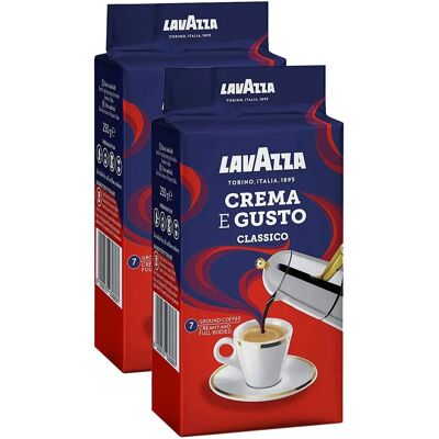 Lavazza - Crema e Gusto Classique - Arabica Robusta - Café moulu - Publicité Lavazza - Crema e Gusto Classique - Arabica Robusta - Café moulu - Publicité