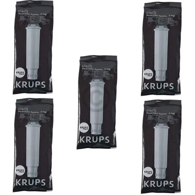 Set de 5 cartuchos filtrantes KRUPS - Compatible con cafeteras Set de 5 cartuchos filtrantes KRUPS - Compatible con cafeteras