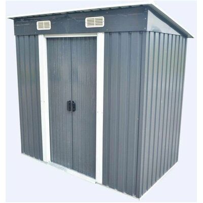BC-ELEC Modelo 5662-0503 Cobertizo de jardín metálico - Ventilado y duradero BC-ELEC Modelo 5662-0503 Cobertizo de jardín metálico - Ventilado y duradero