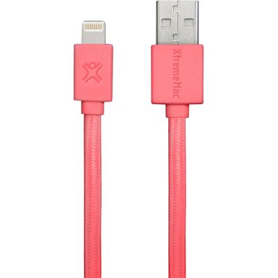 XtremeMac USB Lightning Kabel - 1m Rot - Flaches Design - Langlebig - Bunt XtremeMac USB Lightning Kabel - 1m Rot - Flaches Design - Langlebig - Bunt