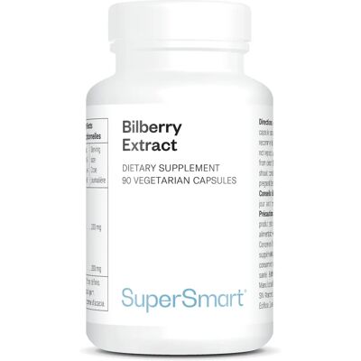 SuperSmart Bilberry Extract Dietary Supplement - 90 Veg. Caps SuperSmart Bilberry Extract Dietary Supplement - 90 Veg. Caps
