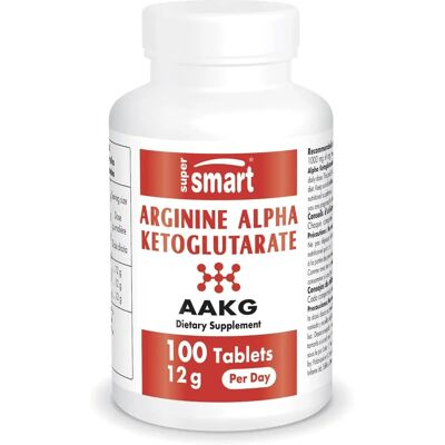 SuperSmart SA SuperSmart Arginine Alpha Ketoglutarate - 100 tablets - Dietary Supplement SuperSmart SA SuperSmart Arginine Alpha Ketoglutarate - 100 tablets - Dietary Supplement