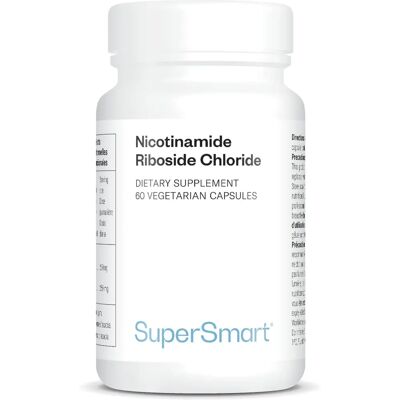 SuperSmart Nicotinamide Riboside Chloride - Dietary Supplement - 60 Veg. Caps. SuperSmart Nicotinamide Riboside Chloride - Dietary Supplement - 60 Veg. Caps.