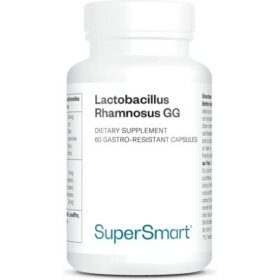 SuperSmart Lactobacillus Rhamnosus GG Dietary Supplement - 60 Gastro-Res. Caps. SuperSmart Lactobacillus Rhamnosus GG Dietary Supplement - 60 Gastro-Res. Caps.