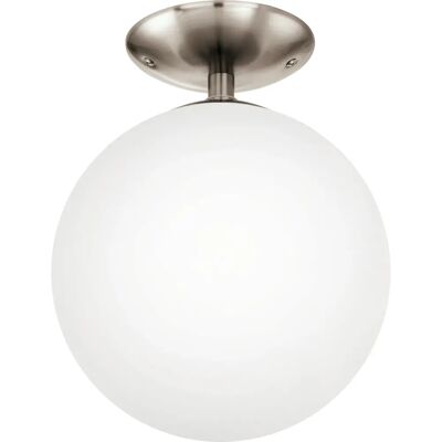 Lámpara de techo EGLO Rondo Plata y Opal Blanco - Iluminación de Techo Lámpara de techo EGLO Rondo Plata y Opal Blanco - Iluminación de Techo