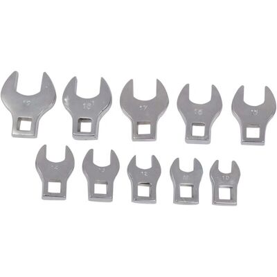 Silverline 111508 Jeu de clés à fourche 10-19 mm - Acier chromé vanadium Silverline 111508 Jeu de clés à fourche 10-19 mm - Acier chromé vanadium
